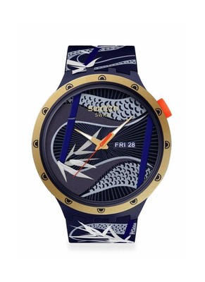 Swatch SB05Z700 Blue and Golden Lithe Dancer Year of the Swatch SB05Z700 Blue and Golden Lithe Dancer Year of the