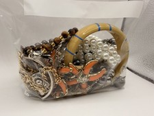 Mixed Costume Jewelry Craft Lot Earrings Charms Bracelets Rings Necklaces