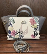 Star Wars The Mandalorian Boba Fett & Mando Floral Handbag BoxLunch Exclusive