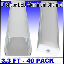 3.3 FT LED strip aluminum channel decoration LED contour fr wall ceiling 40-PACK