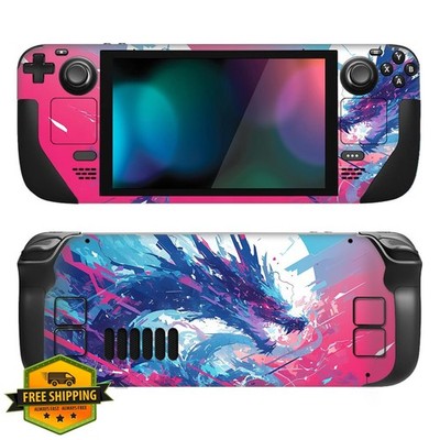 PlayVital Neon Dragoon Skin Decal for Steam Deck LCD/OLED