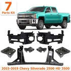 Front Bumper Brackets n Retainer Steel For 2015-19 Chevy Silverado 2500 HD 3500