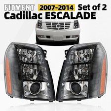 HID Headlights For 2007-2014 Cadillac Escalade w/o Bulb and Ballast Left+Right