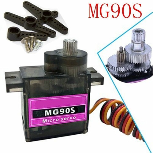 10X MG90S Metal Gear Micro Servo Mini Auto Servo für RC Boot Flugzeug Helikopter - Bild 2 von 4