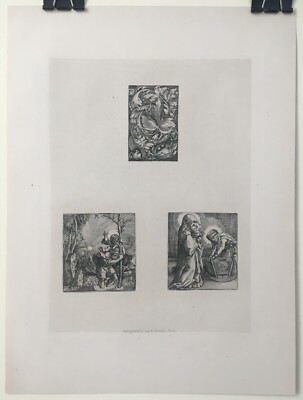 3 Albrecht ALTDORFER Renaissance Engraving Heliogravures by Amand Durand