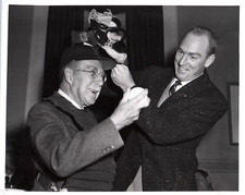 SENATOR THEODORE GREEN WASHINGTON BASEBALL JIM LEMON 1957 PORTRAIT PHOTO 873