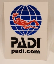 PADI Logo Diver Scuba Sport Dive Car Boat Sticker Tank Decal Vinyl NEW