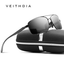 Photochromic Polarized Sunglasses Mens HD Pilot Driving Glasses Eyewear