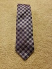 BOSS HUGO BOSS Blue Plaids & Cheks Luxury Silk Tie Made In Italy W: 3" 