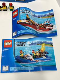 LEGO CITY 60005 TOWN FIRE BOAT 100% Complete w/ Manuals & Box