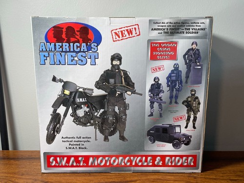 America's Finest 21st Century S.W.A.T Motorcycle & 12" Rider NIB - Picture 7 of 11
