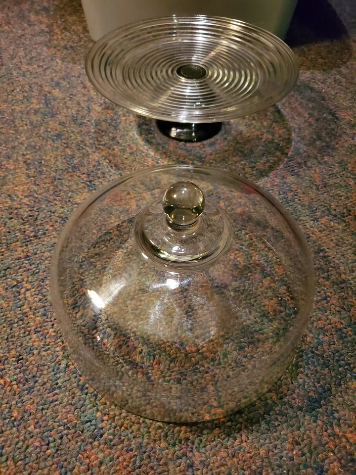 Glass Cake Container - Image 3 of 4