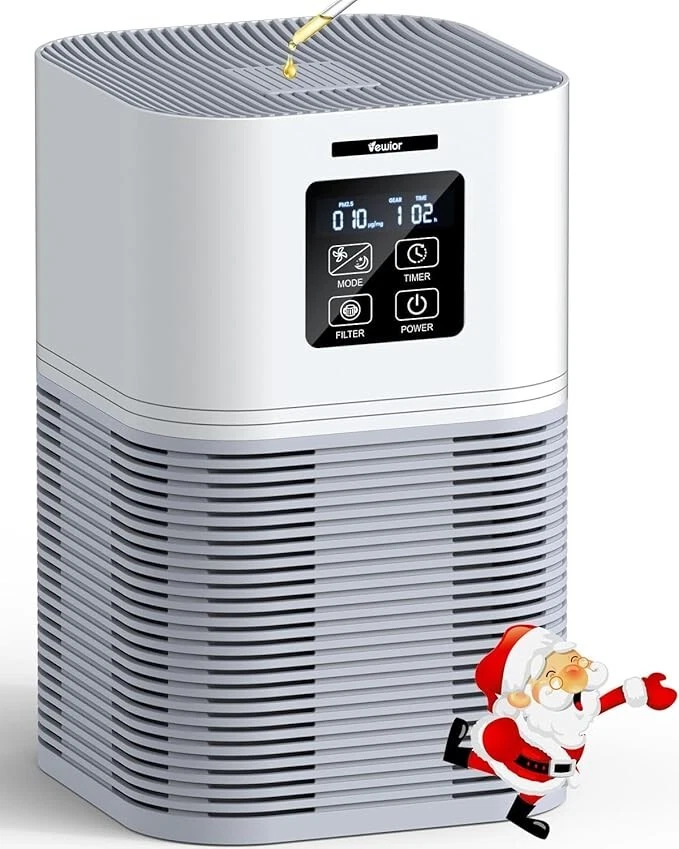 Air Purifier, Home Air Cleaner For Bedroom Large Room up to 600 sq.ft VEWIOR H13
