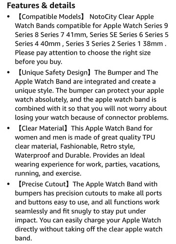 Czaszka Watch Band do Apple Watch 38mm 40mm 41mm Gally Crystal Bumper Case - Zdjęcie 2 z 4