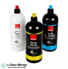 Rupes New DA System Combo Kit | 3 1 Liter Bottles | Coarse Fine Polish Compound