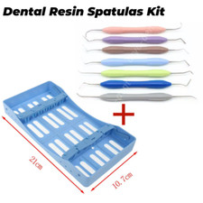 Dental Resin Spatulas Filling Aesthetic Restoration Composite Silicone Handle