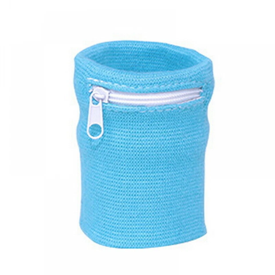 Cartera de muñeca bolsa banda cremallera correr viaje gimnasio correr deportes bolsas de bolsillo Foto 4 de 4