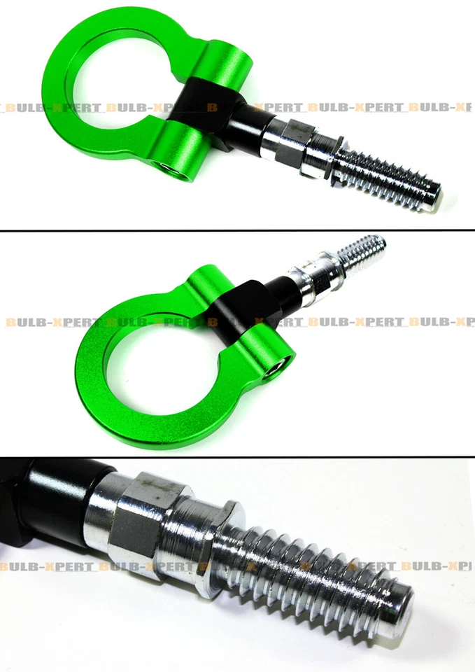 Para BMW E36 E46 E39 E38 E90 Z3 Mini Cooper Verde Anillo Plegable Tornillo Gancho de Remolque Foto 3 de 4