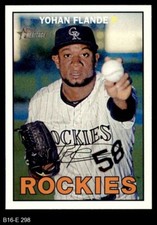 2016 Topps Heritage #298 Yohan Flande Rockies 8 - NM/MT