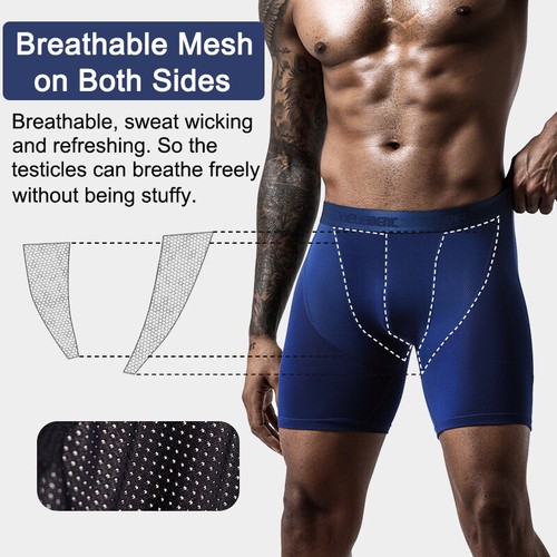 Mens Casual Boxer Shorts Trunks Comfort Fit Underpants Underwear Briefs Fitness - Picture 4 of 29