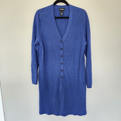 Lane Bryant Women's Size 14/16 Long Line Wool Blend Cardigan