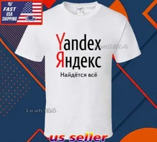 New Shirt Yandex Logo T-Shirt Funny American Usa Unisex Size S-5XL
