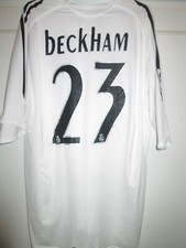 Real Madrid 2006-2007 Heim Beckham 23 Fußballtrikot Erwachsene Large /22121