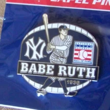 Baseball Hall of Fame Induction pin Babe Ruth NY New York Yankees FREE SHIP 2602