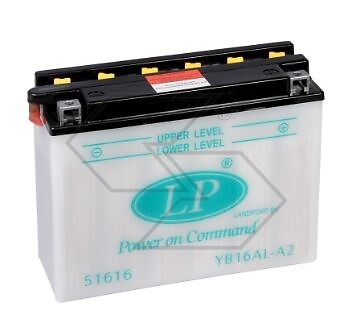 Batteria Moto 12V 16Ah 12N16AH Polo + Dx | Massima Potenza Avviamento