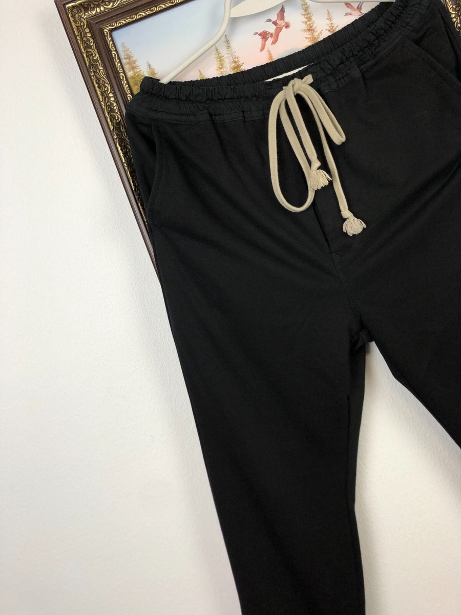 Rick Owens DRKSHDW S S21 Drawstring Pants Rare Slim Hype Black