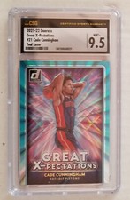 2021-22 Donruss Basketball Cade Cunningham Great X-Pectations #21 Teal CSG 9.5