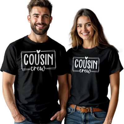 Herren Damen Cousin Crew Best Friends Day T-Shirt Bestie passendes BFF Shirt #BFD