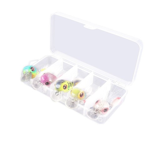Effective Trout Minnow Jigging Bait 6cm Crankbait Fishing Lure Set of 5 - Picture 2 of 19