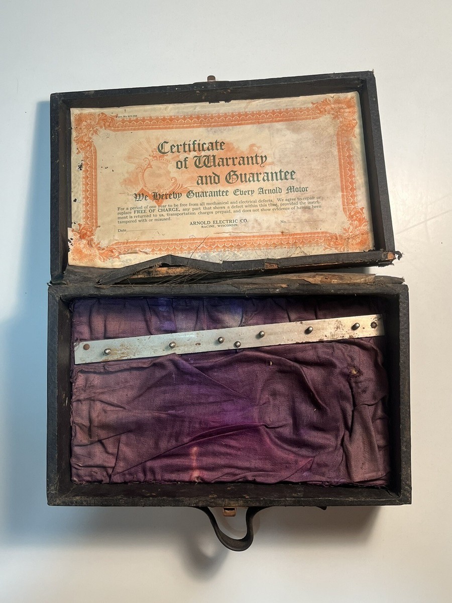 Vintage antique ARNOLD No. 1 Electric Massage Vibrator w/box instructions  WORKS