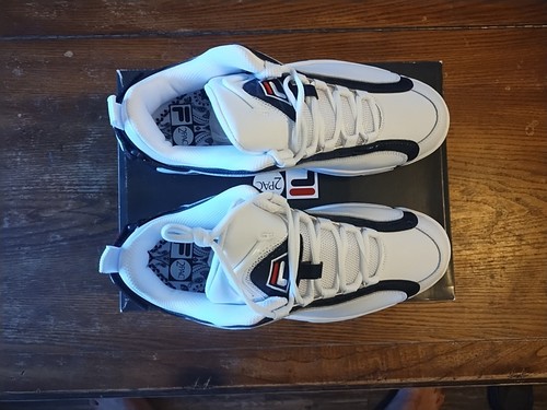 Fila Grant Hill 96 X 2Pac Reissue White/Red/Navy Low Shoes Size 12 - Picture 7 of 14