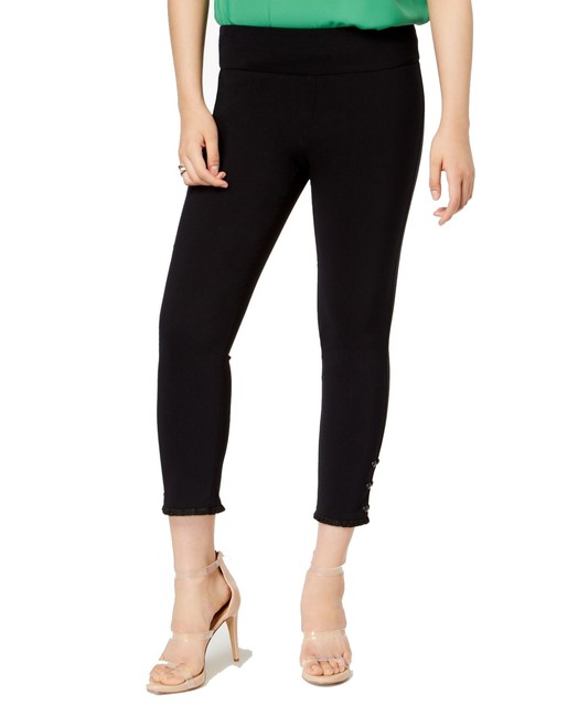 Bar III Pants Raw Hem Casual SKINNY 