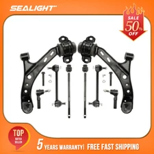 For 2005-10 Ford Mustang 8pcs Front Lower Control Arms Sway Bars Suspension Kit