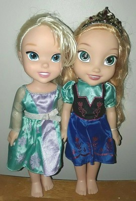 disney frozen deluxe toddler elsa and anna dolls