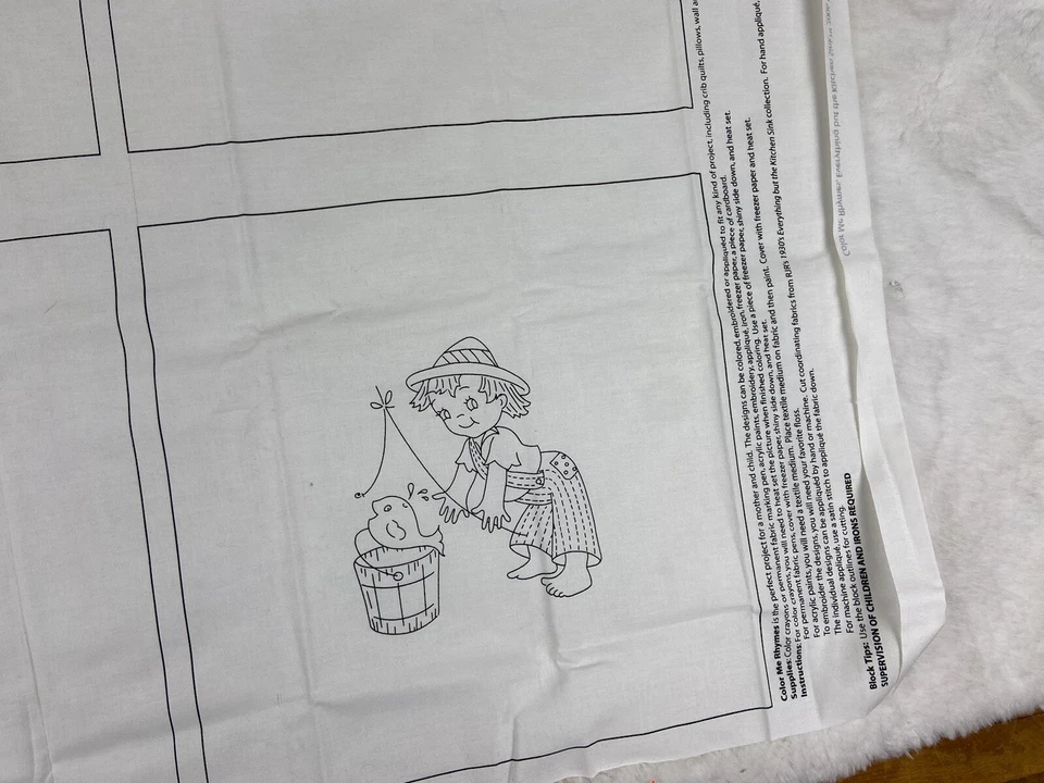 Color Me Rimas Todo menos el Fregadero de la Cocina RJR Telas Edredón Panel Foto 4 de 4