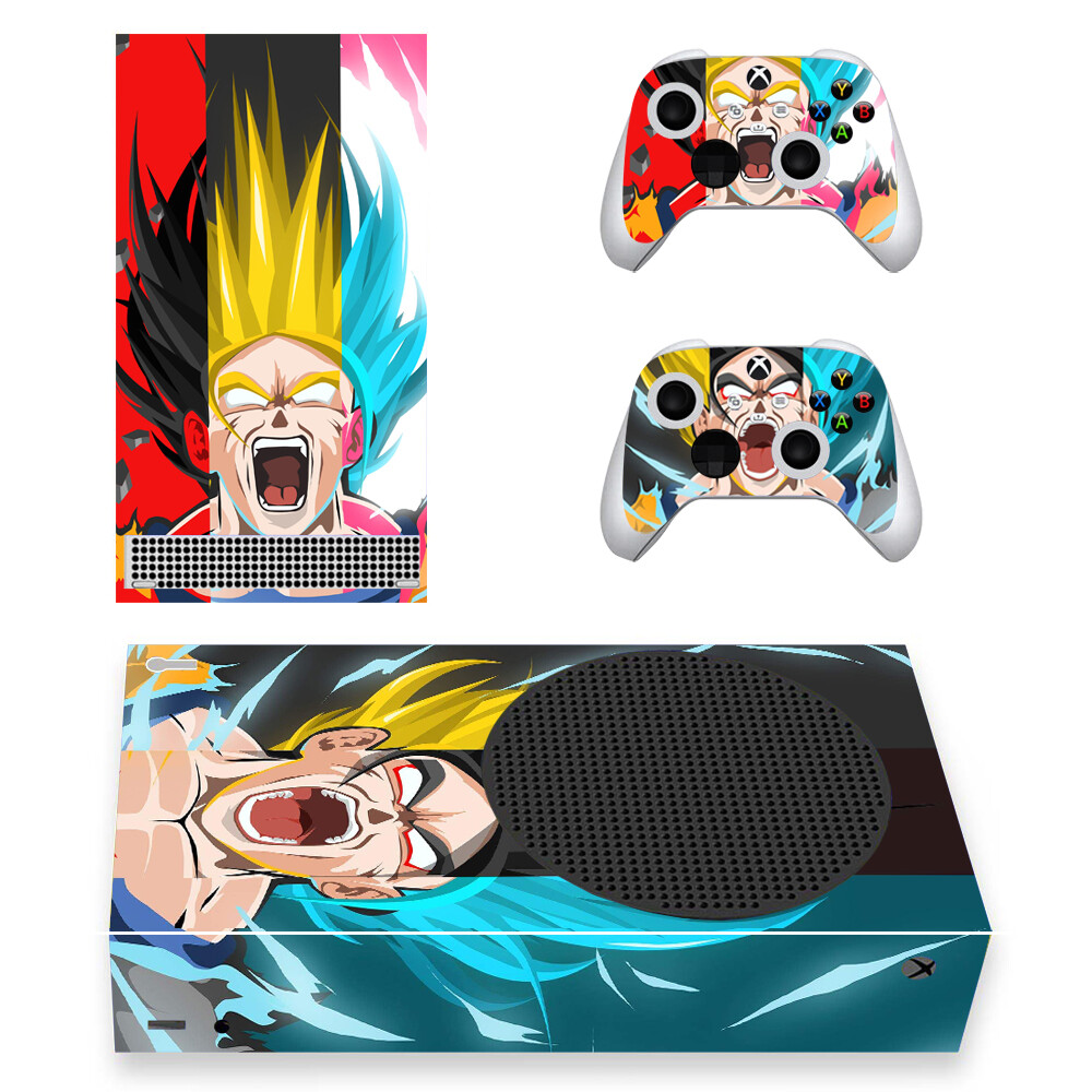 Xbox Series S Slim Console Controller Skin Set Decal Dragon Ball DBZ Vegeta Goku