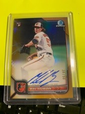 2022 BOWMAN CHROME MIKE BAUMANN REFRACTOR ROOKIE 30/50 AUTOGRAPH 