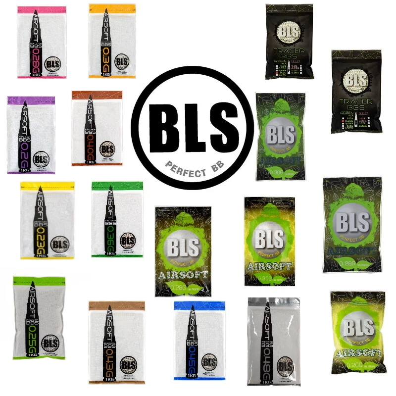 BLS PALLINI BB 6mm SOFTAIR QUALITA BIO E NORMALI TUTTE LE GRAMMATURE AIRSOFT