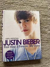 Justin Bieber: First Step 2 Forever 100% Official Music Idol USED HC BOOK