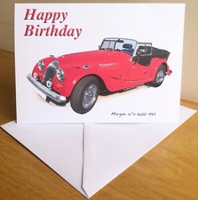 Morgan 4/4 1600 1983 - 5x7in Birthday, Anniversary, Retirement or Plain Card