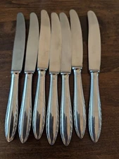 7-VINTAGE BERNDORF ROSTFREI NICRO STAINLESS DINNER KNIVES 10"