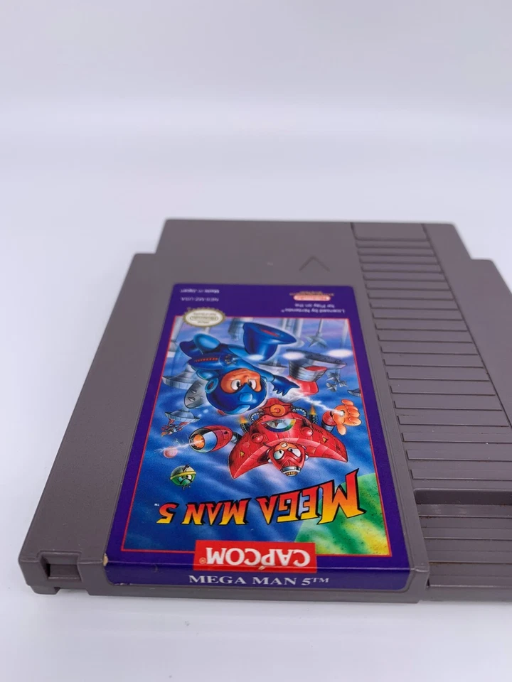 MEGA MAN 5 Nintendo Entertainment System NES Game Authentic Tested - Image 3 of 4