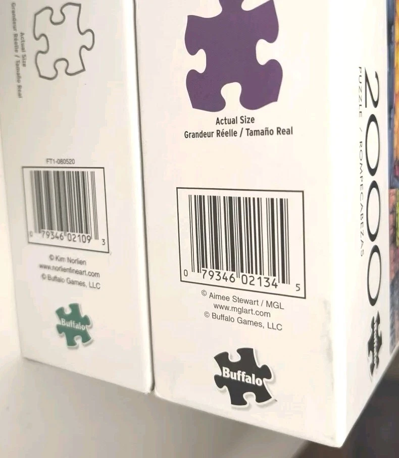 批量 2 件 水牛拼图 2000 件 农场 新鲜/日落 海滩 — 第 4/4 张图片