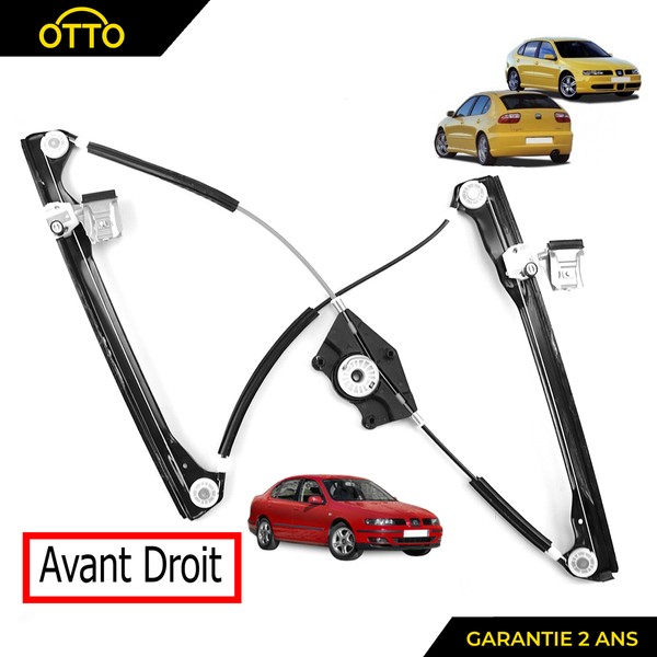 Mechanismus Fenster-Regler Av Recht Neu Ohne Motor FüR Seat Toledo Leon-image