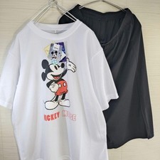 "Brand New" Disney Mickey Mouse T-shirt Short Pants Set White Size L