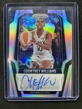2025 Panini WNBA Prizm Courtney Williams Auto Silver #SG-CW Lynx